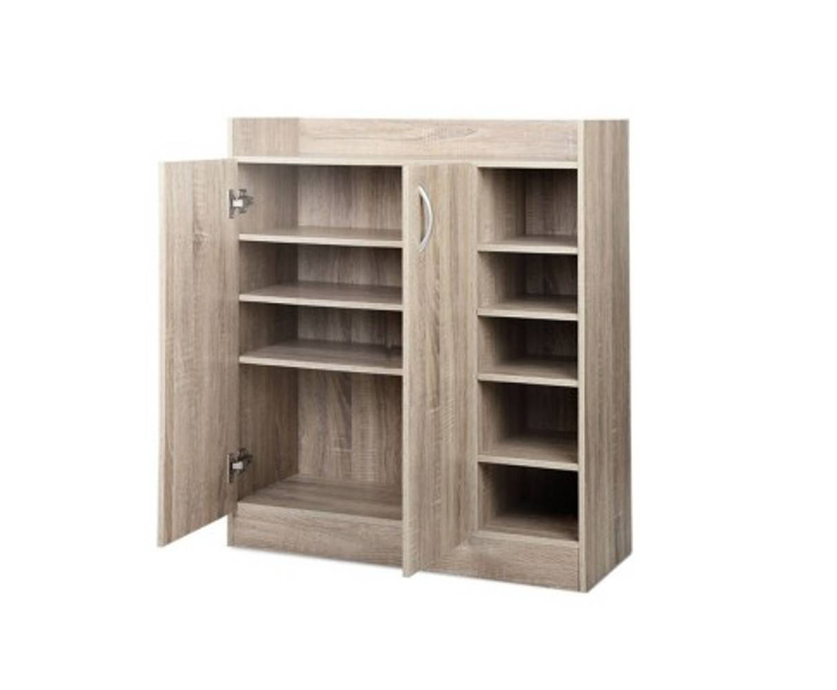 Weekly Deal :: Artiss 2 Doors Shoe Cabinet Storage Cupboard - Wood ...