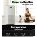 Is your air quality not where you want it to be? Whether it’s allergens or bad odours, sometimes you just need a breath of fresh air. Remove pollutants from your home and breathe easy with a Devanti Air Purifier. The air purifier features a 3-layer filtration system to remove up to 99.97% of allergens and dust from your home, as well as remove common volatile organic compounds (VOCs) from the air. The clear PM2.5 display makes using this air purifier as easy as breathing. The pre-filter layer and built-in ionizer catch large particles such as dust, dander and hair before the air travels through an H-11 grade HEPA filtration layer, and finally, an activated carbon layer that removes hard-to-get VOCs and bacteria. The filters are replaceable and easy to use: simply remove and replace to extend the life of your air purifier. The air purifier has excellent coverage and a CADR rating of 400m³ per hour, making it able to quickly purify areas up to 48m³. Set it to auto mode and let it automatically adjust airflow to suit your space or set an 8-hour timer for total control. Worried about the noise levels? Use sleep mode for the quietest and least distracting operation. Continually monitor your air quality with the intuitive sensor and know when to replace your filter with the filter change indicator. Buy your Devanti Air Purifier today and enjoy clear air tomorrow.

Features
Rated CADR 400 cubic metre/h
H-11 grade HEPA filter
Activated carbon filter
PM2.5 display
Air quality sensor
8-hour timer
2 fan speed modes
Sleep mode
Auto mode
Built-in ioniser
Filter change indicator
Quiet operation
Safety child lock

Specifications:
Brand: Devanti
Power: 46W
Voltage: 220V/50Hz
Rated CADR: 400 cubic metre/h
Applicable area: 48 square meter
Noise: